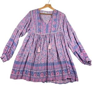 The Fox and The Mermaid Bohemian Floral Pink Dress